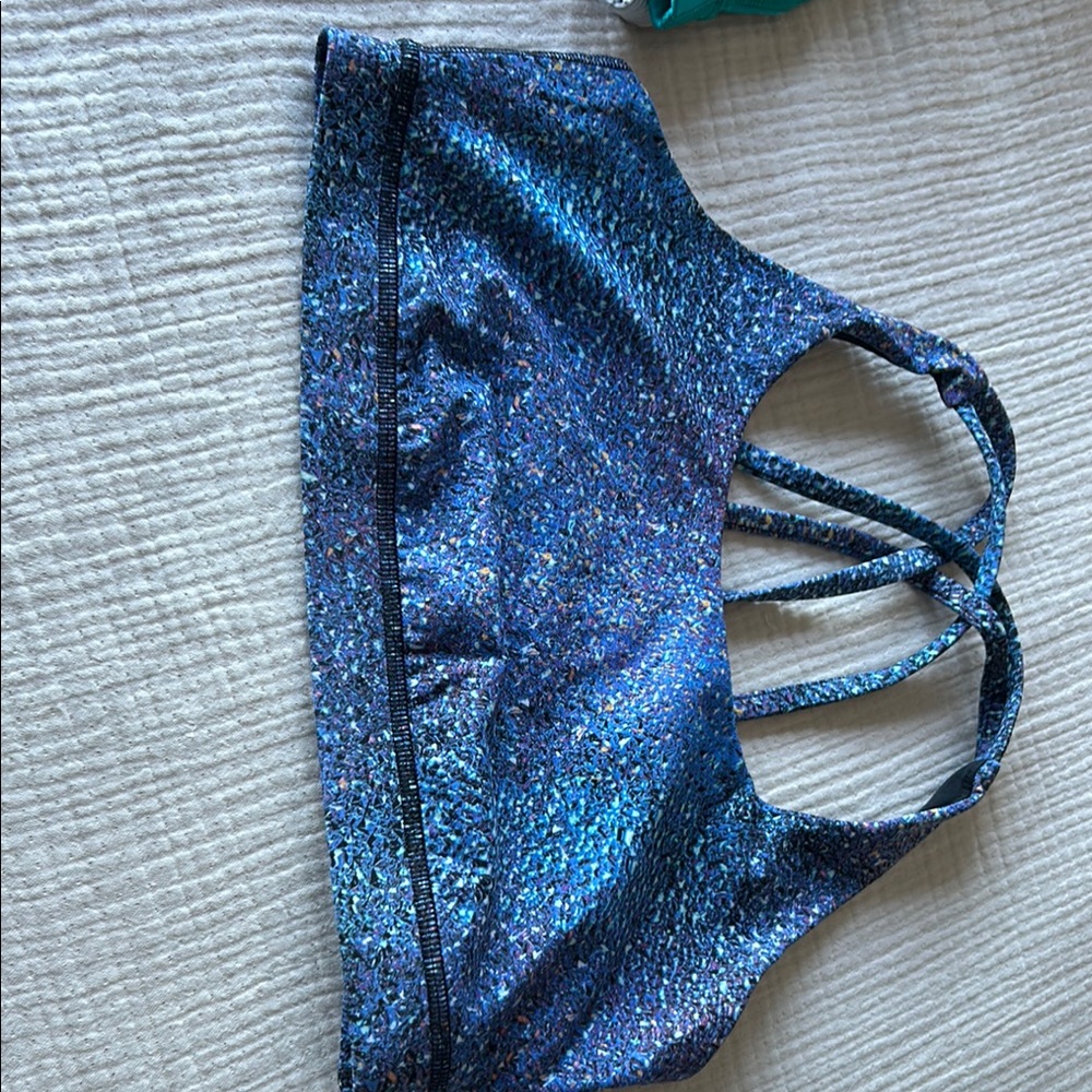 Lululemon Athletica Blue Sparkle Bra